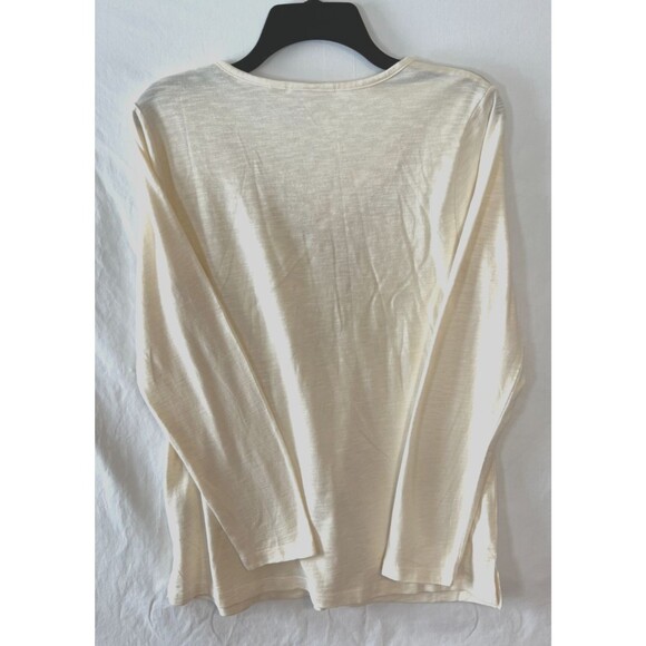 Quacker Factory 3/4 Sleeve Sequined Reindeer Christmas Shirt SIZE 8 - Picture 3 of 6